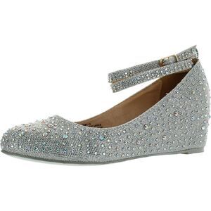 Chase & Chloe BOBBY-12 Silver Womens pumps-shoes 8 NEW